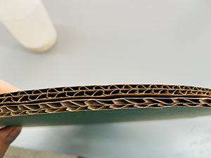 Cut corrugated cardboard